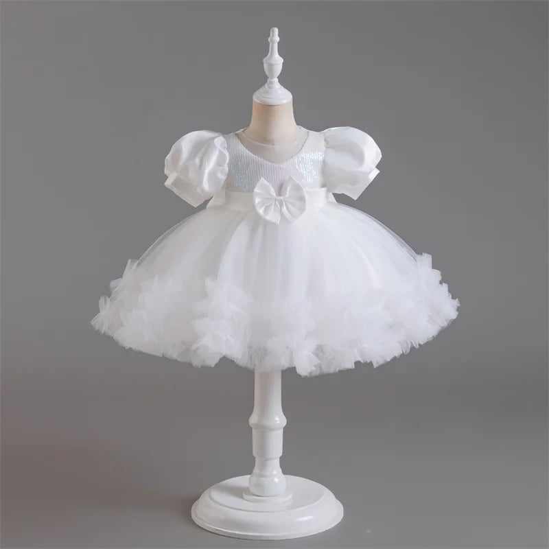 Toddler Baby Baptism Dresses First Birthday Dress For 0-5 Years Baby Girl Clothing Princess Party Dress Christening Gown