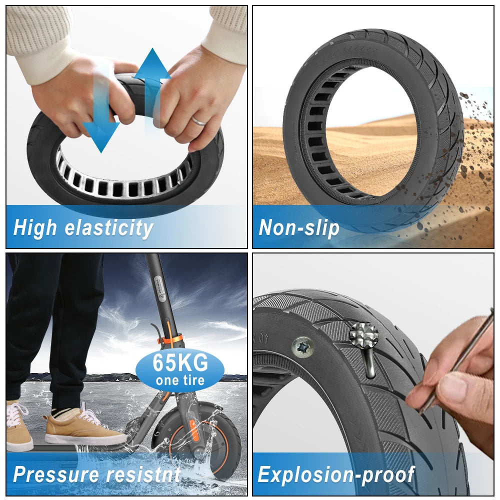 Solid Rubber Tyres 8 1/2 for xiaomi M365 pro 2 1S Electric Scooters Puncture-proof Tyres 8.5 Inch 8.5" Wheels Hard Rubber Tyres