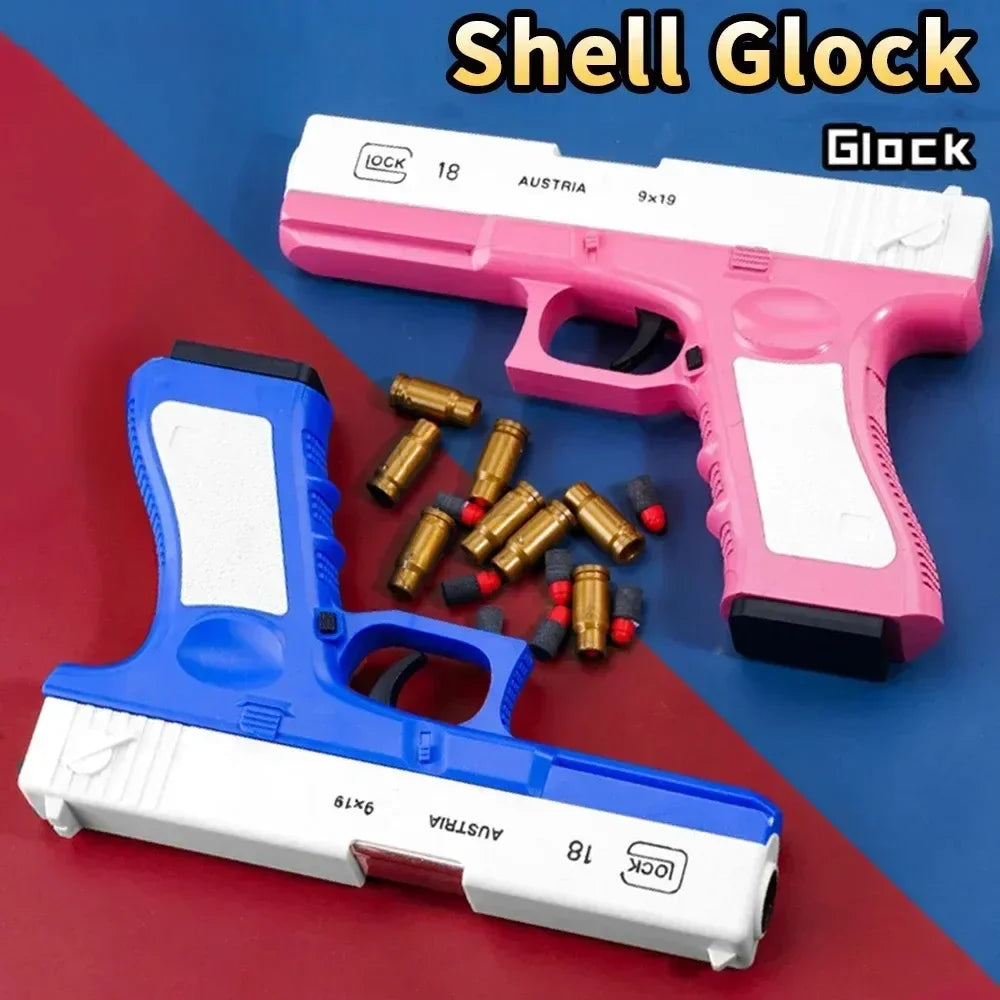 Soft Bullet Toy Gun for Kids Outdoor Toys with Silencer Foam Ejection Toy Gun Toy For Boys Girls