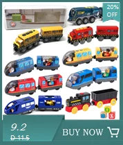 Variety Of Optional Track Magnetic Cars Multi-Purpose Vehicles Compatible Brand Wooden Scene Track Car Toys Children's Gifts W09