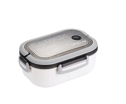 【Hot sales】Student Lunch Box Thickened PP Plastic Material Partition Double Layer Lunch Box Office Lunch Box Can Be Heated