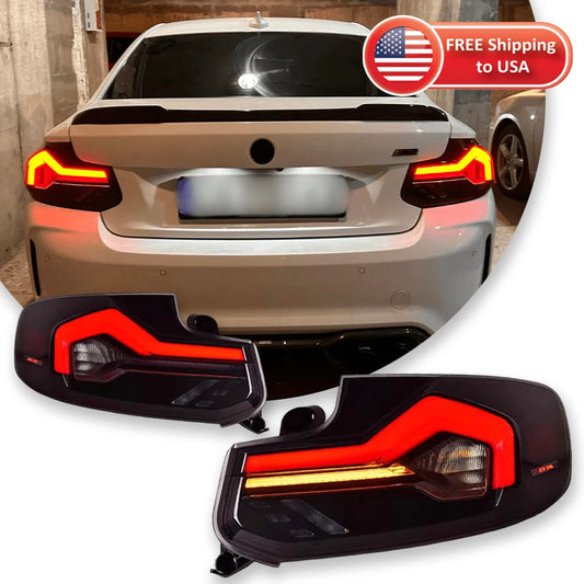 TYPY Car Lights LED Rear Lamps For BMW 2 Series F22 Taillights Assembly 220i 225i M2 F23 F87 Dynamic DRL Turn Signals Plug Play