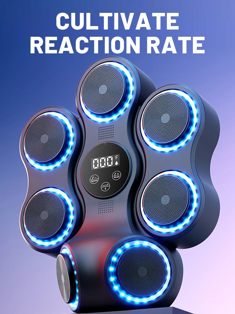 2025 New Music Boxing Machine Bluetooth Adult Electronic Wall Target HookPunch Equipment Target Wall Mounted Gym Home Equipment