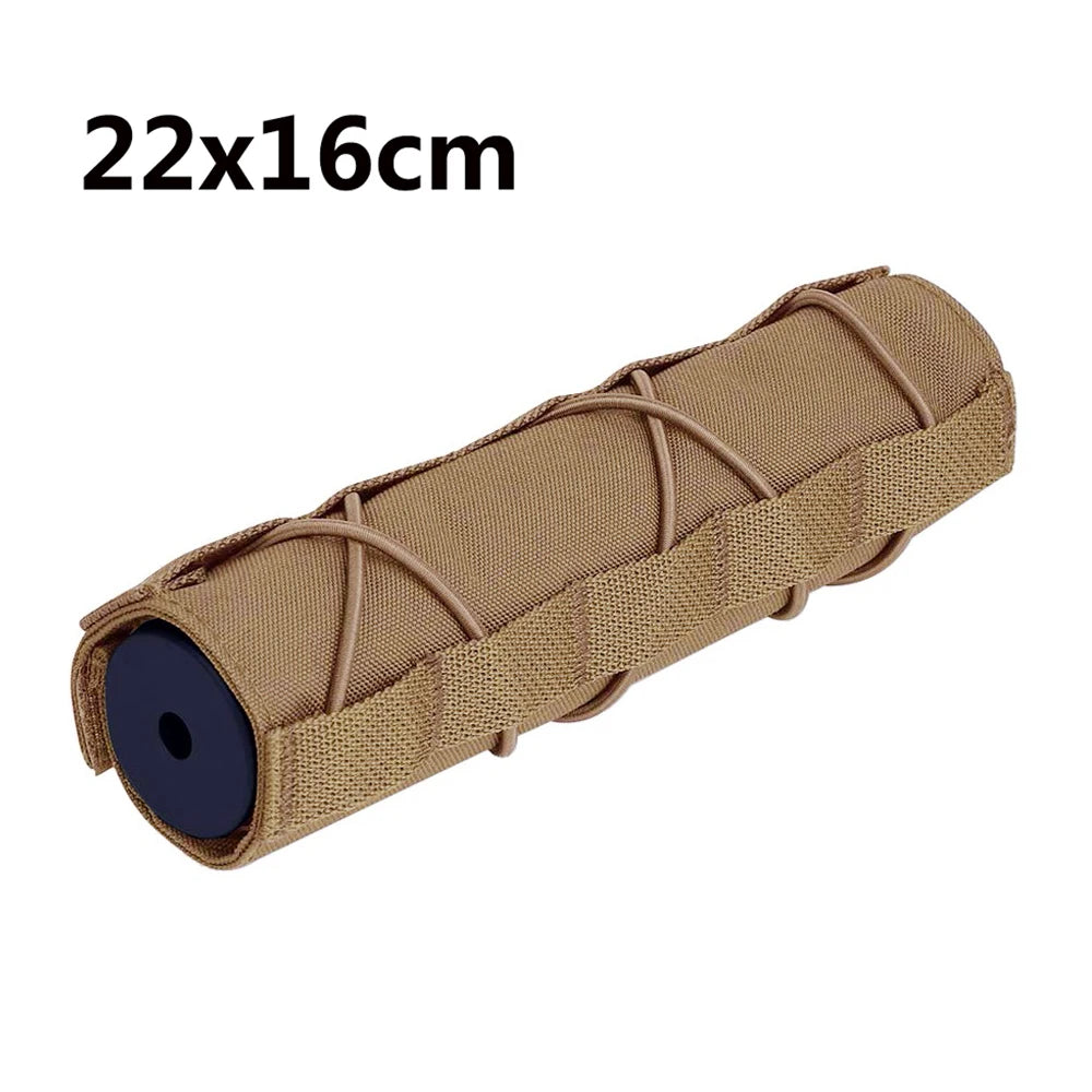 22/18/14.5cm Tactical Airsoft Suppressor Cover Airsoft Barrel Protector Cover Case Rifle Accessories for Hunting Shooting