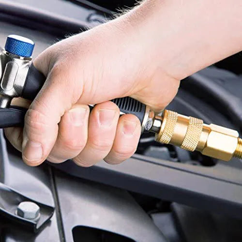 2-Way High Pressure Air Blow Gun Aluminum Air Dust Gun Angled Bent Nozzle Pistol Grip Pneumatic 150PSI