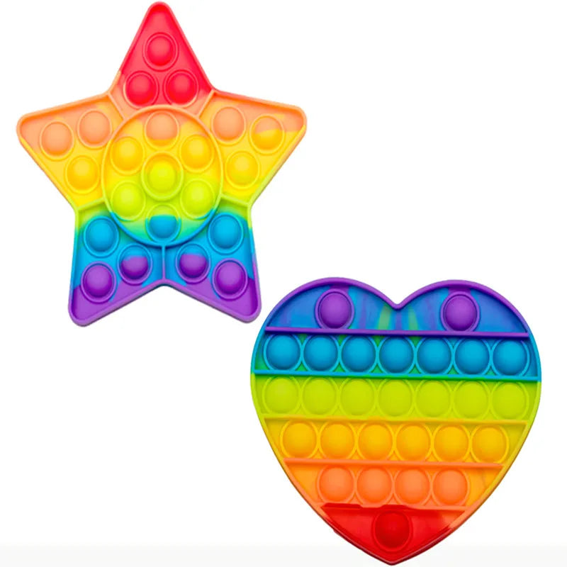 2023 Newest Silicone Rubber Anti Anxiety Stress Relief Push Pop Fidget Toys Squeeze The Toy For Kids Adults Special Needs