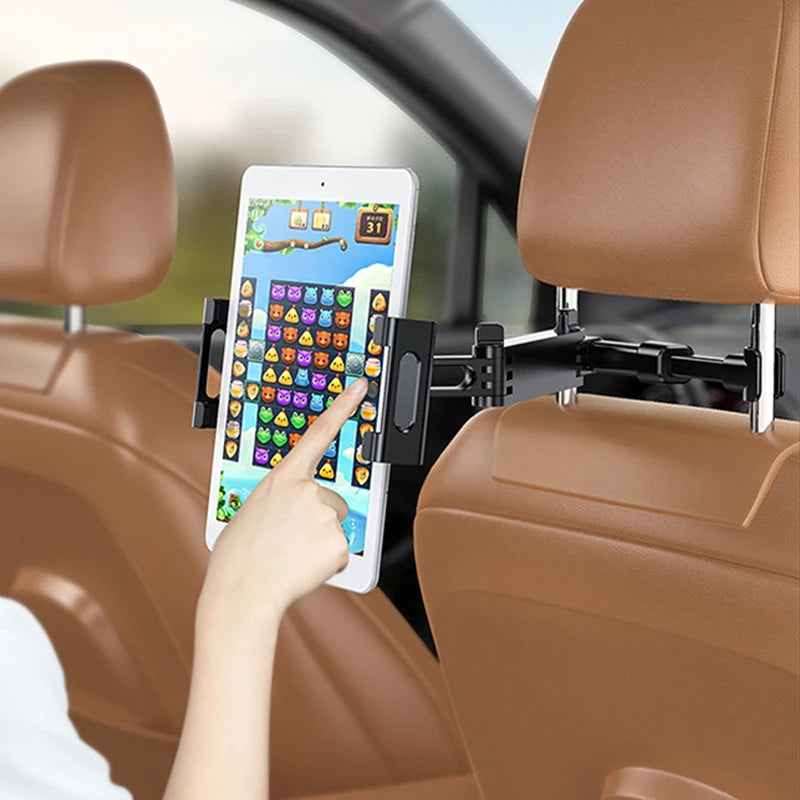 Telescopic Car Rear Pillow Phone Holder Tablet Rotating Car Seat Rear Stand Headrest Bracket for Phone Tablet 5 13 Inch