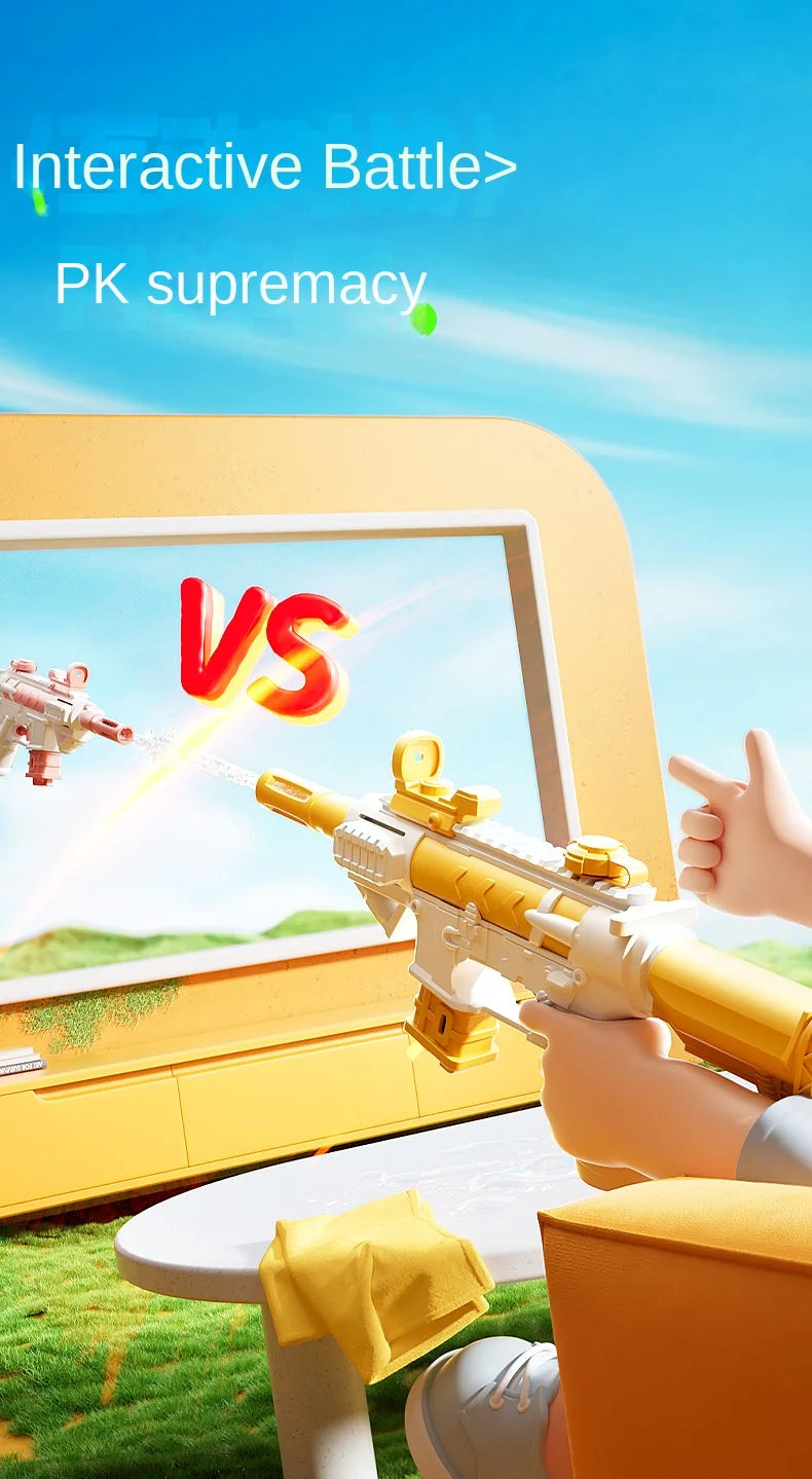 Summer Water Gun M416 non Electric Pistol High-pressure Full Automatic Shooting Water Beach Toy Gun For kid Children Boys Girls