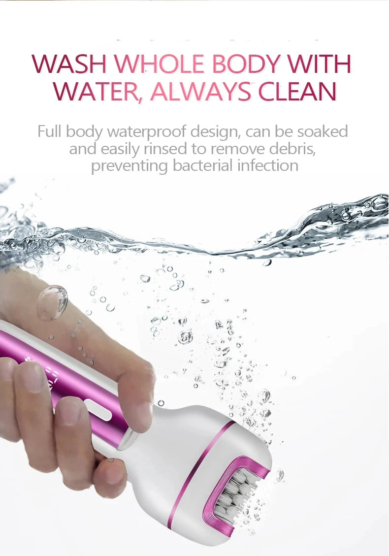 3in1 Rechargeable Women Epilator For Face Body Electric Shaver Female Hair Removal Bikini Trimmer Leg Lady Shaver Callus Remover