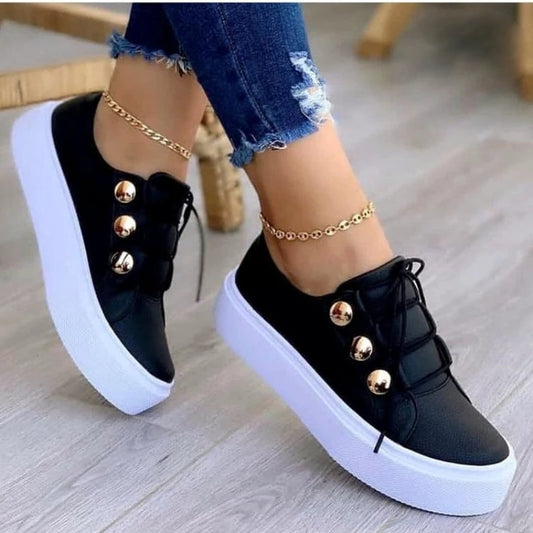 Lady Vulcanized Shoes Outdoor Women Sports  Platform Shoes Female Casual  Women Wedge  Fashion Sneakers 2024 New - Belvar