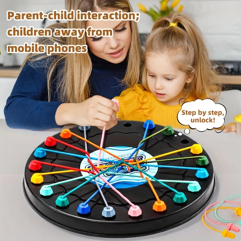 1pc Rope Tangle Challenge, Educational Toy for Kids, Logic & Focus Enhancing, Perfect for Interactive Parent-Child Activities