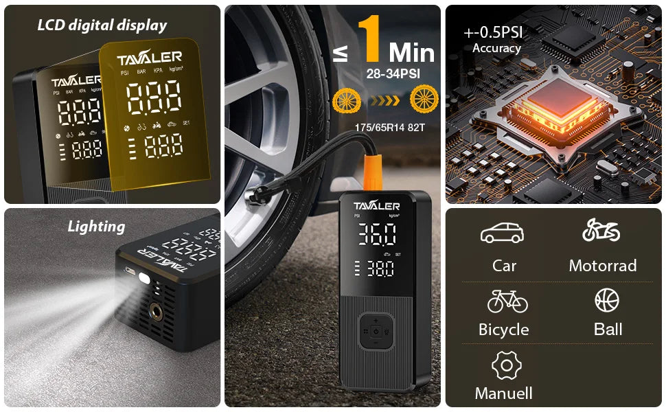 Wireless Air Pump 150psi Portable Electric Tire Inflator For Car Bicycle Motorcycle Air Compressor Injector Bike Accessories