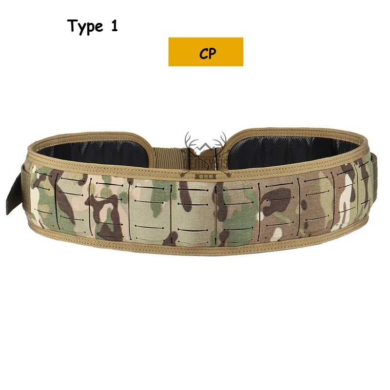 Tactical Padded Belt Airsoft CS Combat Molle Airsoft Belts Duty Paintball Waist Belt War Game Hunting Accessories