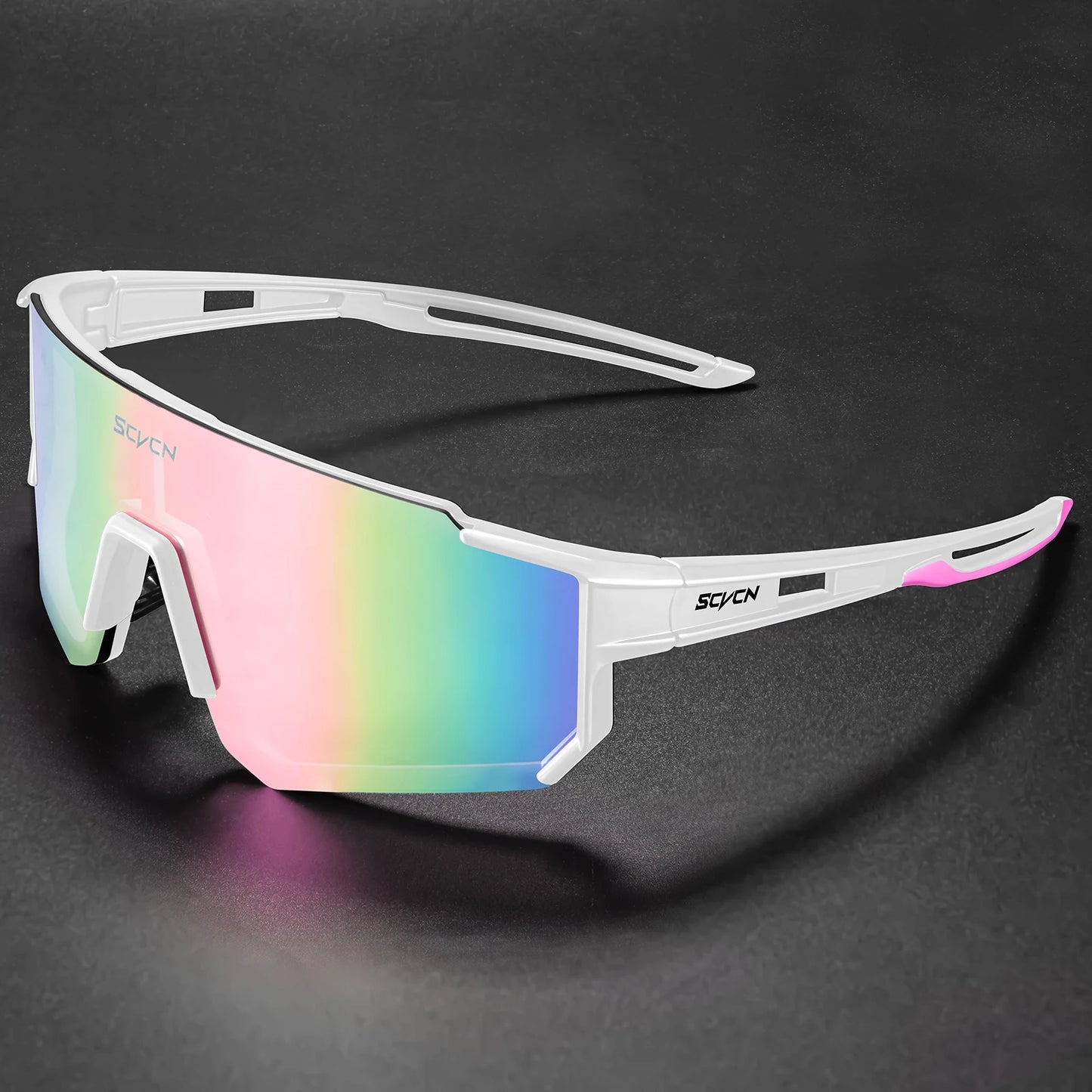 SCVCN Sunglasses for Men Sport Cycling Glasses Bike Mountain Bicycle Hiking Camping Golf UV400 Protection Glasses Women Baseball