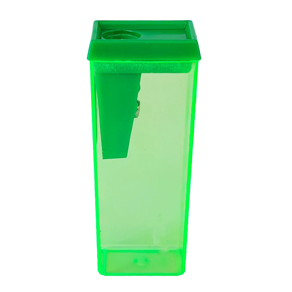 Rectangle 4 Colors  Pencil Sharpener Transparent Smart Sharpers Long Service Life For Office 557