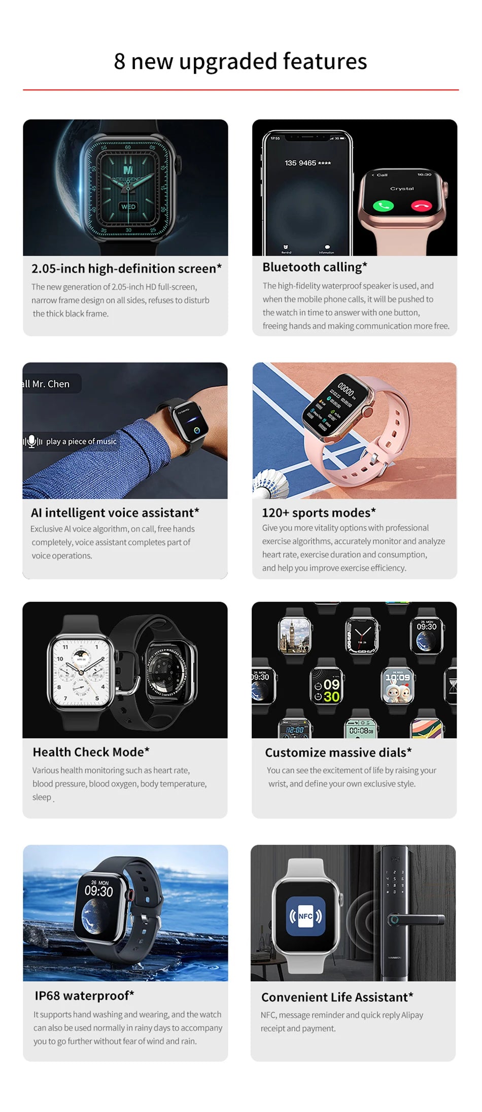 Watch 9 GPS Track Smart Watch Men Woman Heart rate Body temperature Bluetooth Call Waterproof Sports Smart Watch For Android iOS