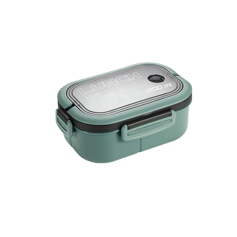 【Hot sales】Student Lunch Box Thickened PP Plastic Material Partition Double Layer Lunch Box Office Lunch Box Can Be Heated