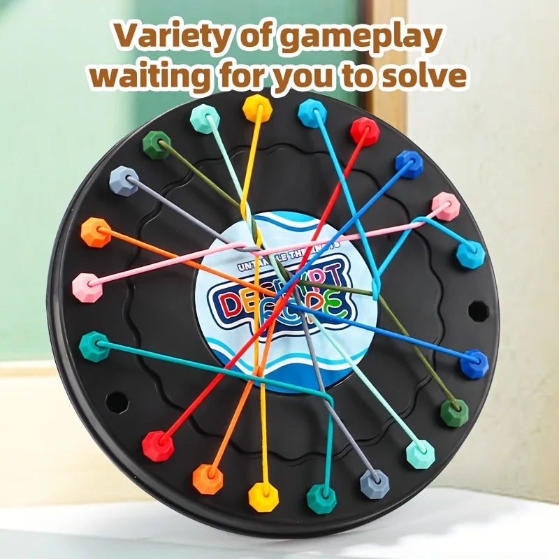 1pc Rope Tangle Challenge, Educational Toy for Kids, Logic & Focus Enhancing, Perfect for Interactive Parent-Child Activities