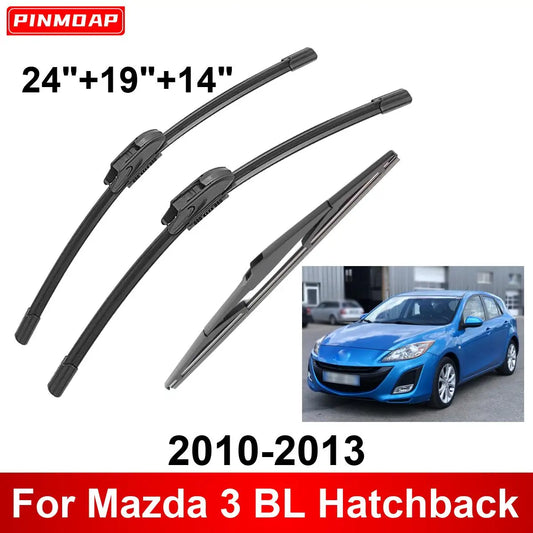 1/2/3/4/6PCS Car Wiper For Mazda 3 BL Hatchback 2010-2013 Front Rear Wiper Blades Brushes Auto Accessories 2010 2011 2012 2013