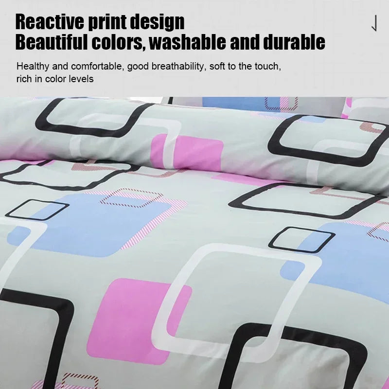 1pcs Geometric Pattern Bedding Fashion Printed Quilt Cover Multi Size Bed Sheets Soft Breathable Duvet Covers 이불커버