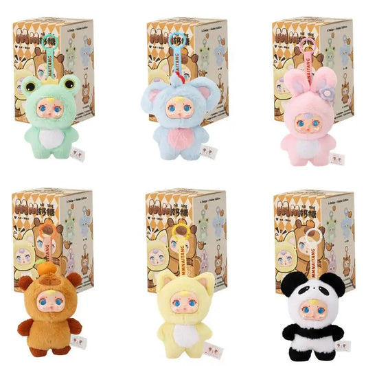 2025 New Cute Milk Candy Keychain Mysterious Blind Box Car Key Decoration Backpack Pendant Doll A Birthday Present