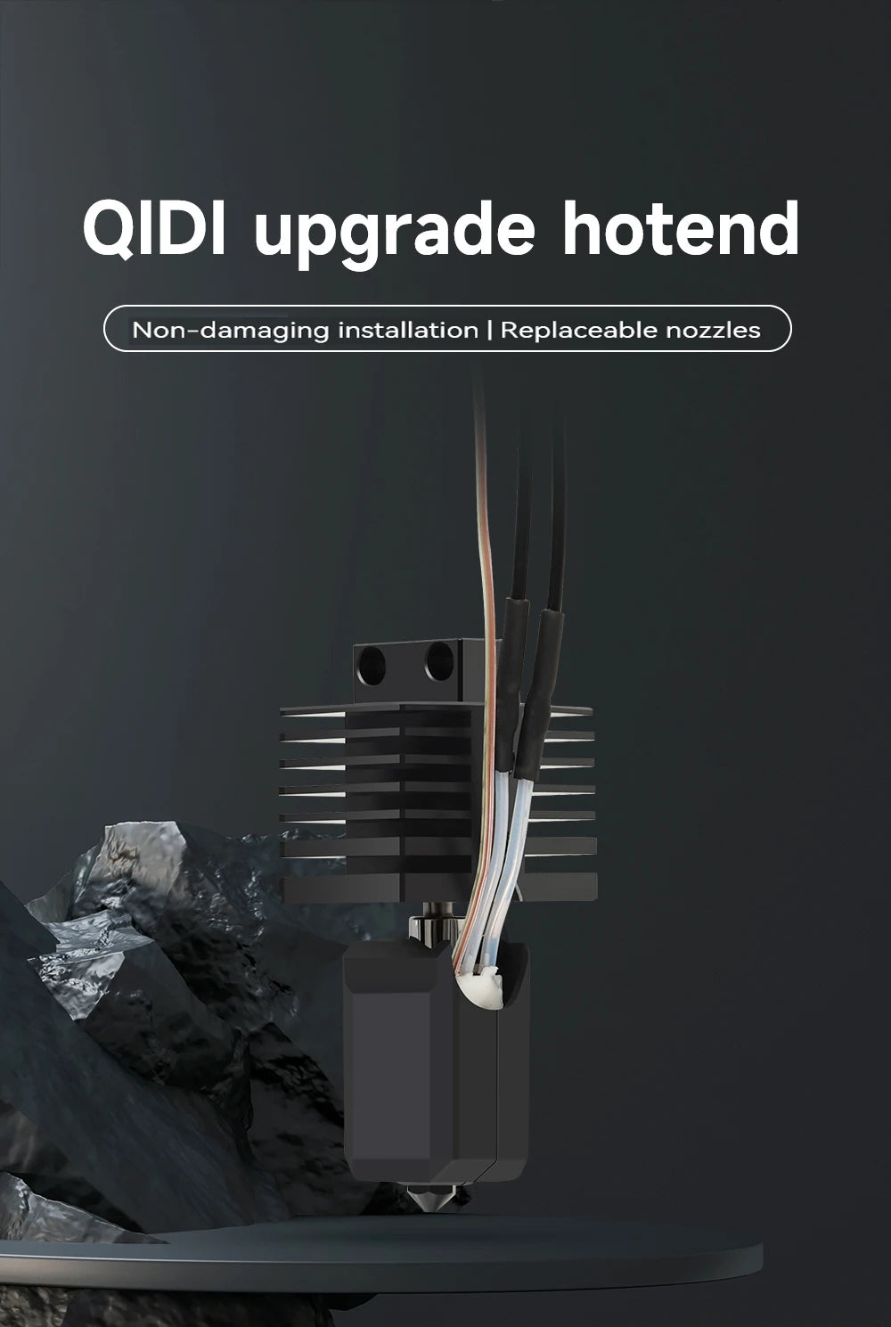 Upgraded Hotend Kit For Qidi X plus 3 / QIDI X max 3 / X smart 3 Hot End Ceramic Heating Rod Print Head For QIDI 3D Printer
