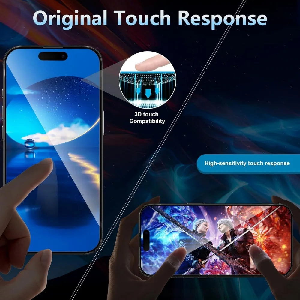 3+1 Screen Protector For iPhone 17 16e 16 15 14 13 Pro Max Tempered Glass For iPhone 16 15 14 Plus Protector Pantalla iPhone 11 13 12 Mini Pelicula Cristal templado iPhone 16e Camera Lens Film