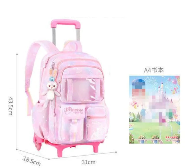 School Rolling backpack Bags school wheeled backpack for girls  kids School trolley bag for girls school bag wheels for girls