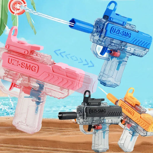 Summer Water Gun Non Electric Pistol High-pressure Full Automatic Shooting Water Beach Toy Gun for Kid Adult Interesting Game