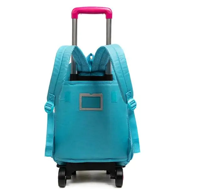 School Wheeled backpack Bag School bag with wheels Trolley Satchel bag Kids School Rolling backpack for girls School Trolley Bag