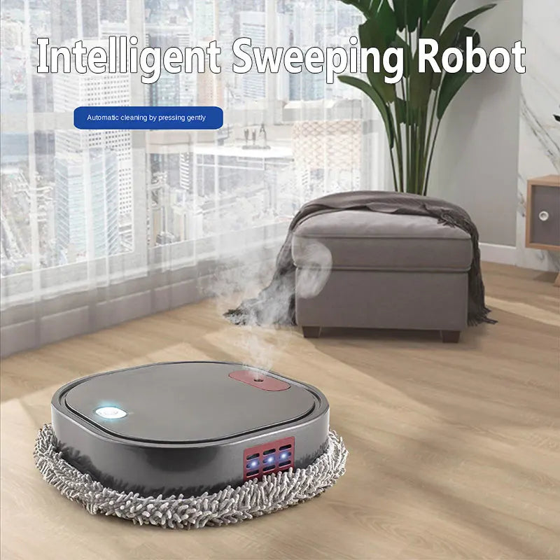 3 in1 Intelligent Robot Dry Wet Sweep Mop Robot Vacuum Cleaner Rechargeable Smart Mopping Robot Spray Cleaner Home Mopping Robot