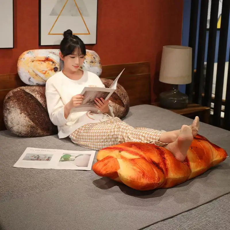 Simulation Bread Pillow Anime Plush Toy 50/70cm Cute Doll Stuffed Animal Soft Cushion Gift for Christmas Thanksgiving