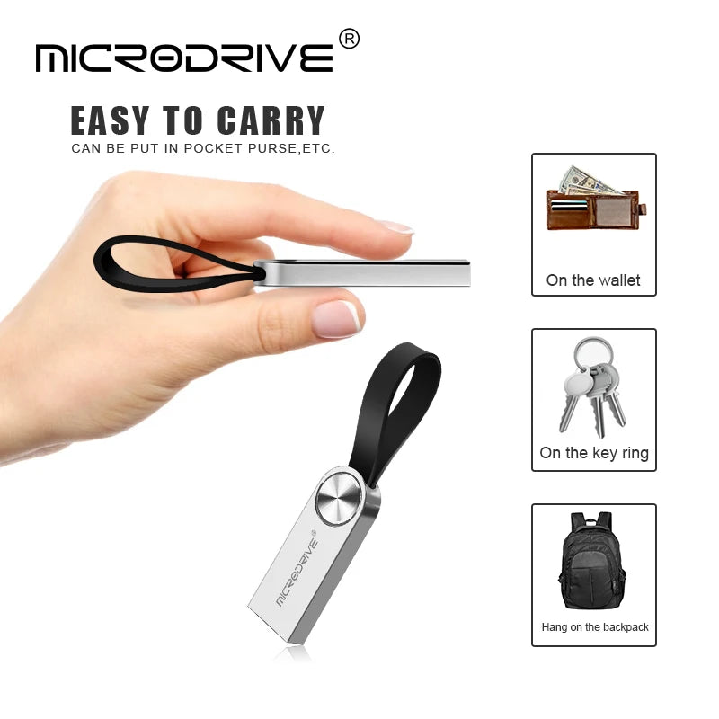Waterproof Pen Drive 128GB USB Flash Drive 64GB 32GB 16GB 8GB 4GB Memory Stick флешка U Disk Memoria Cel USB For Nootbook