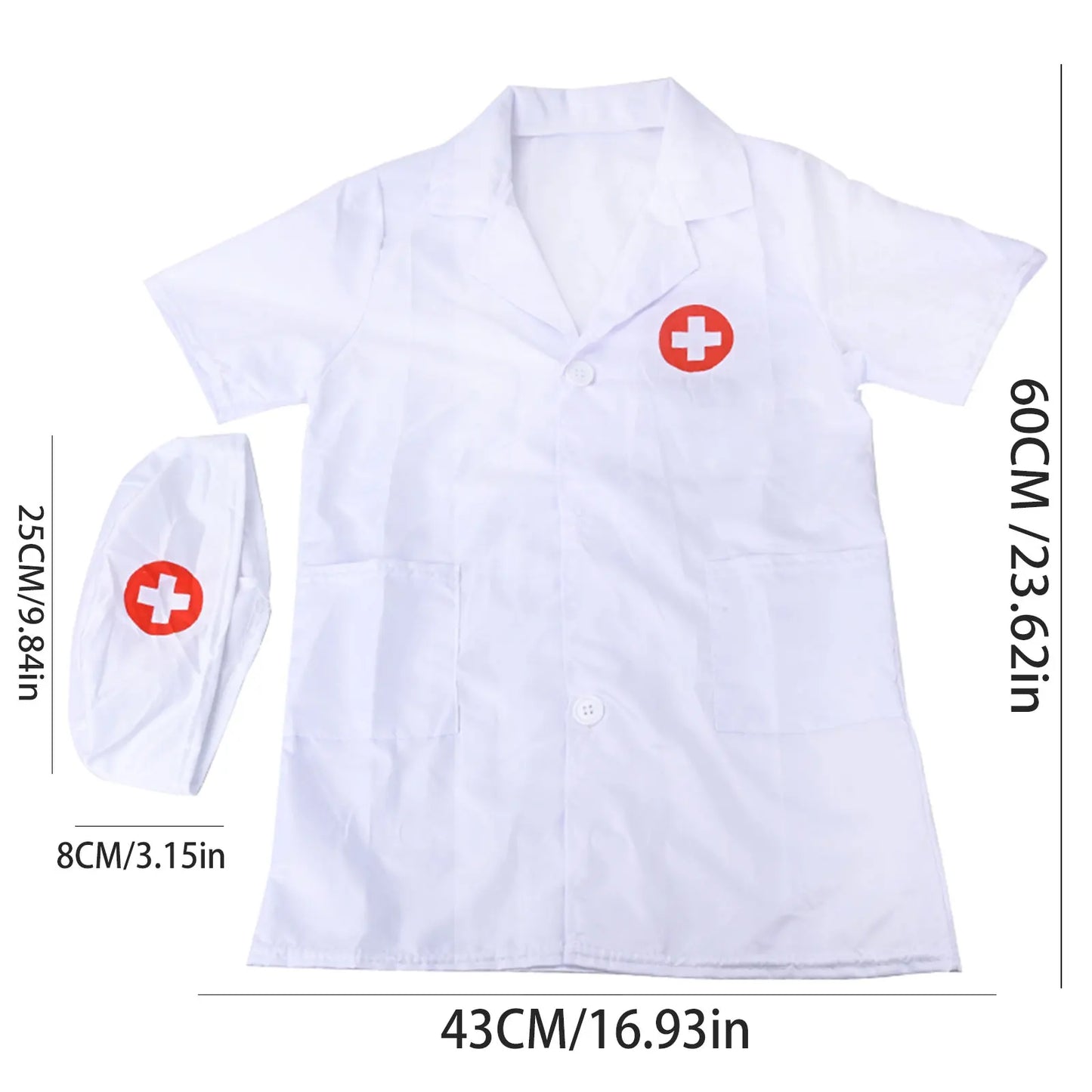 Kids Cosplay costumes Boys Girls Doctor Nurse uniforms Fancy Toddler Christmas Christmas Cosplay costume pies