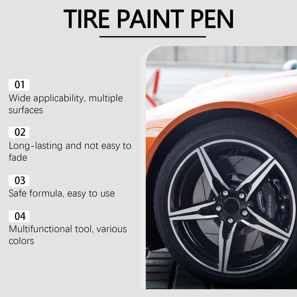 White Paint Pens 3X Paint Pens Tire Markers Quick Dry Marking Pens Oil Based Marker Pen Waterproof Permanent Markers For Rubber