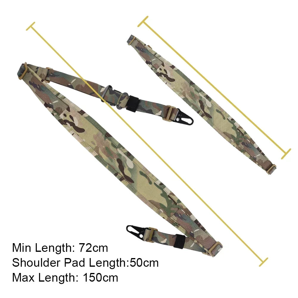 SINAIRSOFT Hunting Rifle Tactical Sling Removable 2 Point Padded Combat Modular Shooting Equipment Strap Airsoft Accessories