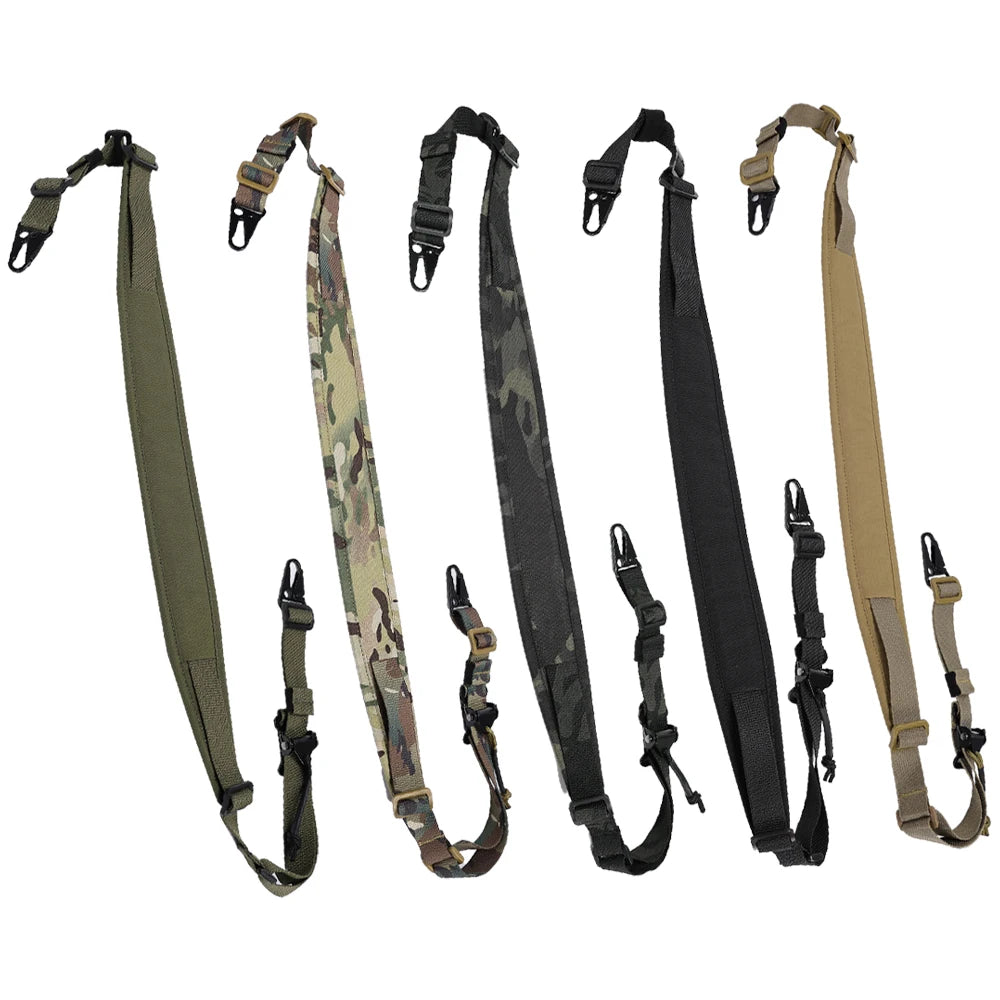 SINAIRSOFT Hunting Rifle Tactical Sling Removable 2 Point Padded Combat Modular Shooting Equipment Strap Airsoft Accessories