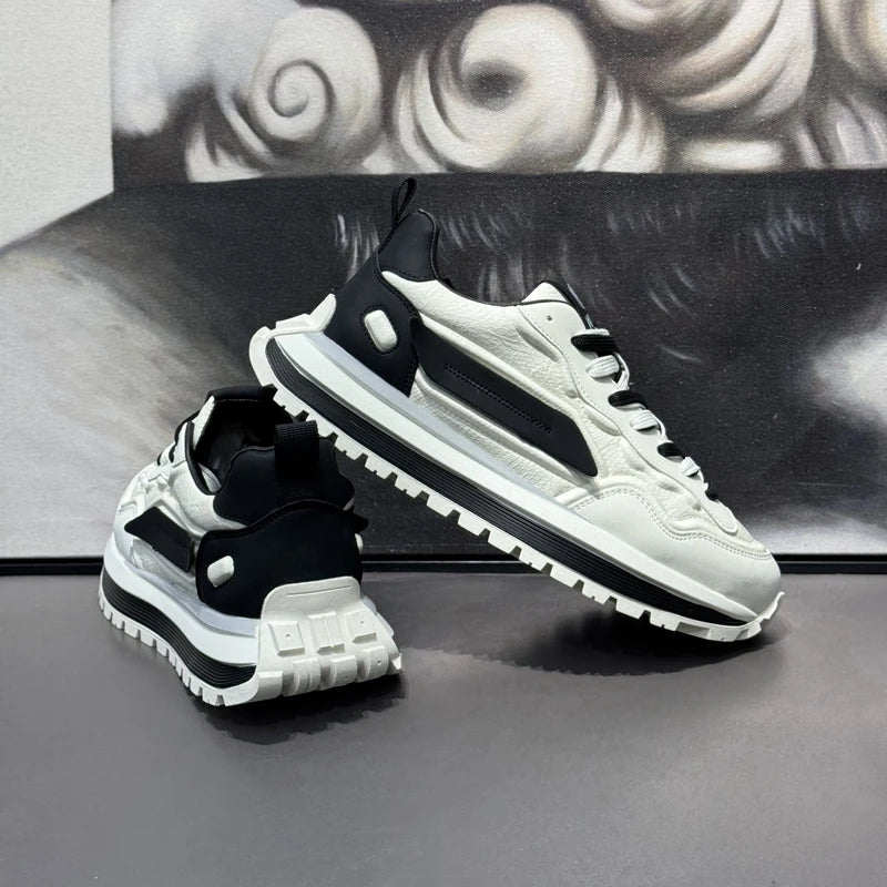 Men's Sneakers Shoes for Men Platform Sports Shoes Sports and Leisure Casual Sneaker Non-slip Fashion Wear-resistant Loafers - Belvar