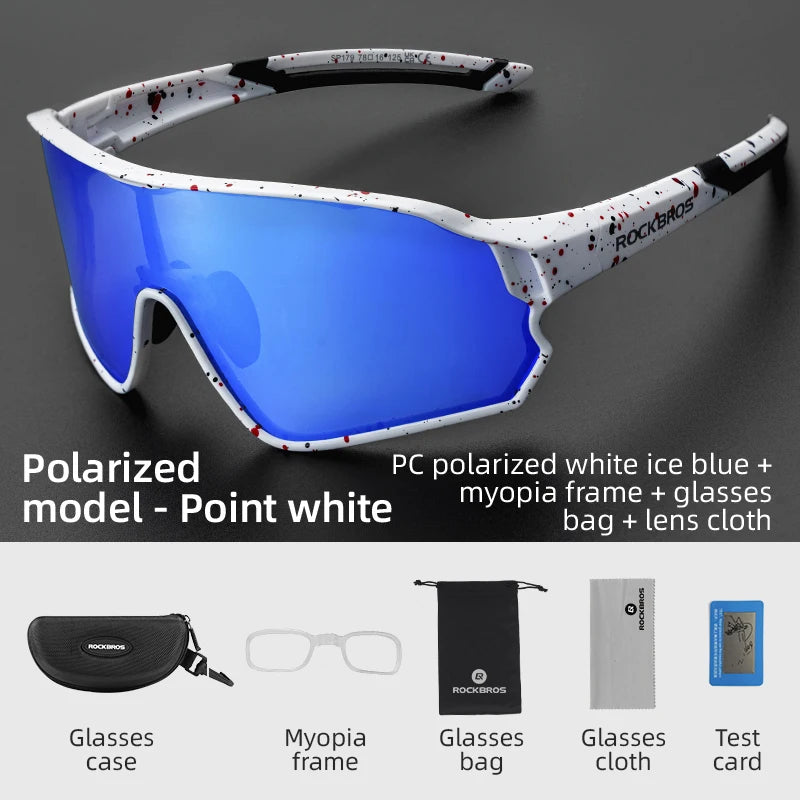 ROCKBROS Bike Glasses Polarized / Photochromic UV400 Sun Protection Sports Eyewear Bicycle Sunglasses MTB Road Cycling Glasses