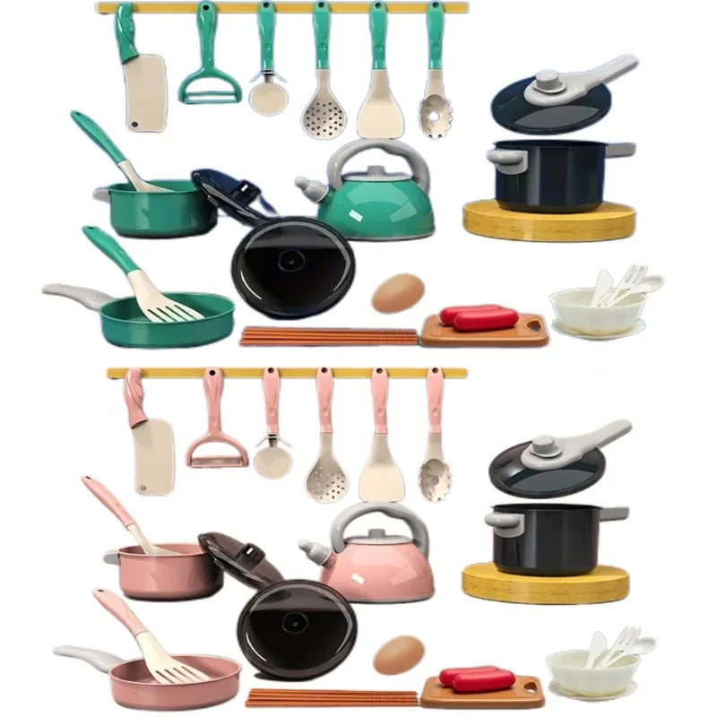 Kitchen Toys Set for Children，28pcs Simulated Kitchen Toy Pretend Play Kitchen Accessories Cooking Toys for Kids Girls Gifts