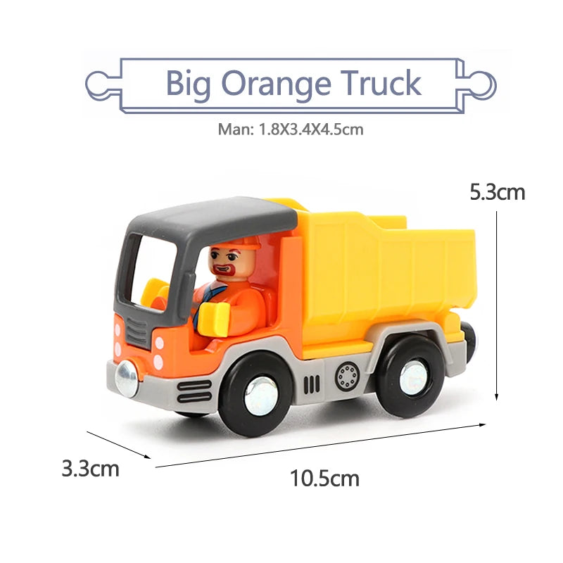 Variety Of Optional Track Magnetic Cars Multi-Purpose Vehicles Compatible Brand Wooden Scene Track Car Toys Children's Gifts W09