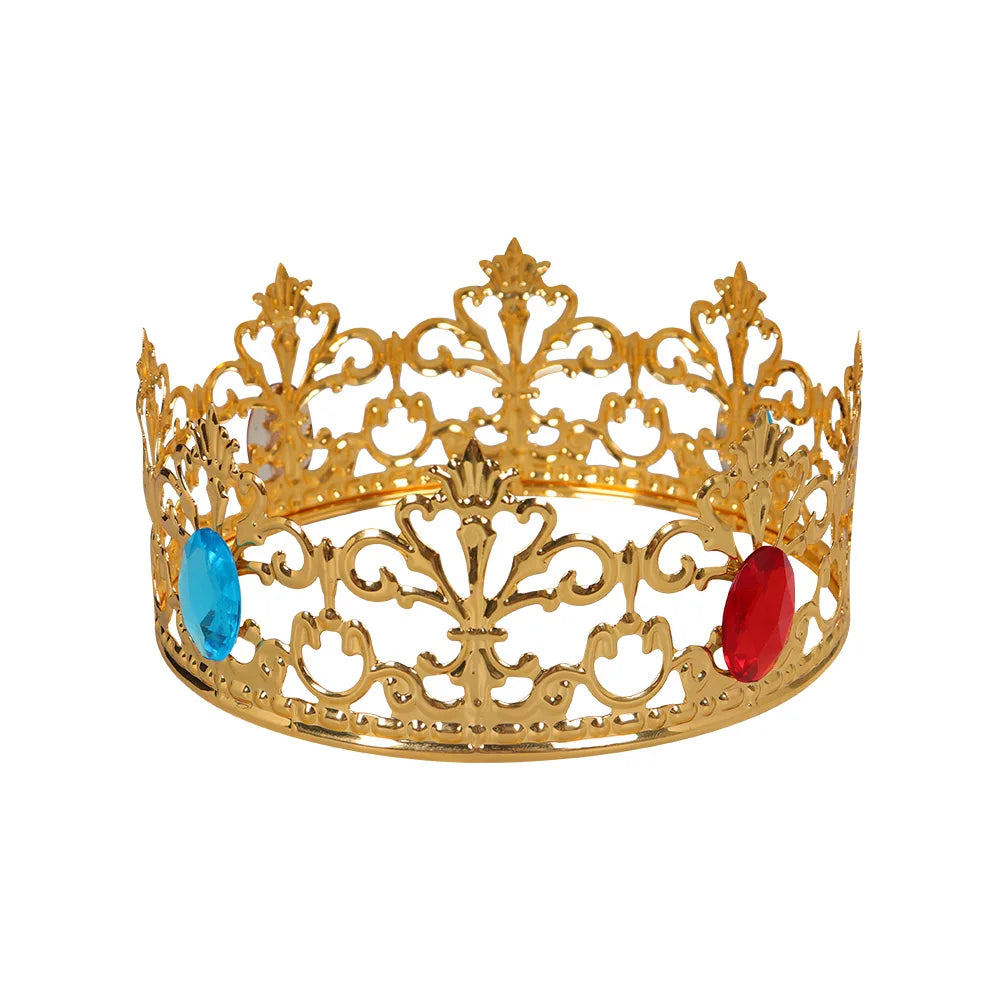 Princess Cos Peach Cosplay Fantasia Costume Crown Accessory Disguise for Women Girls Adult Halloween Carnival Party Prop