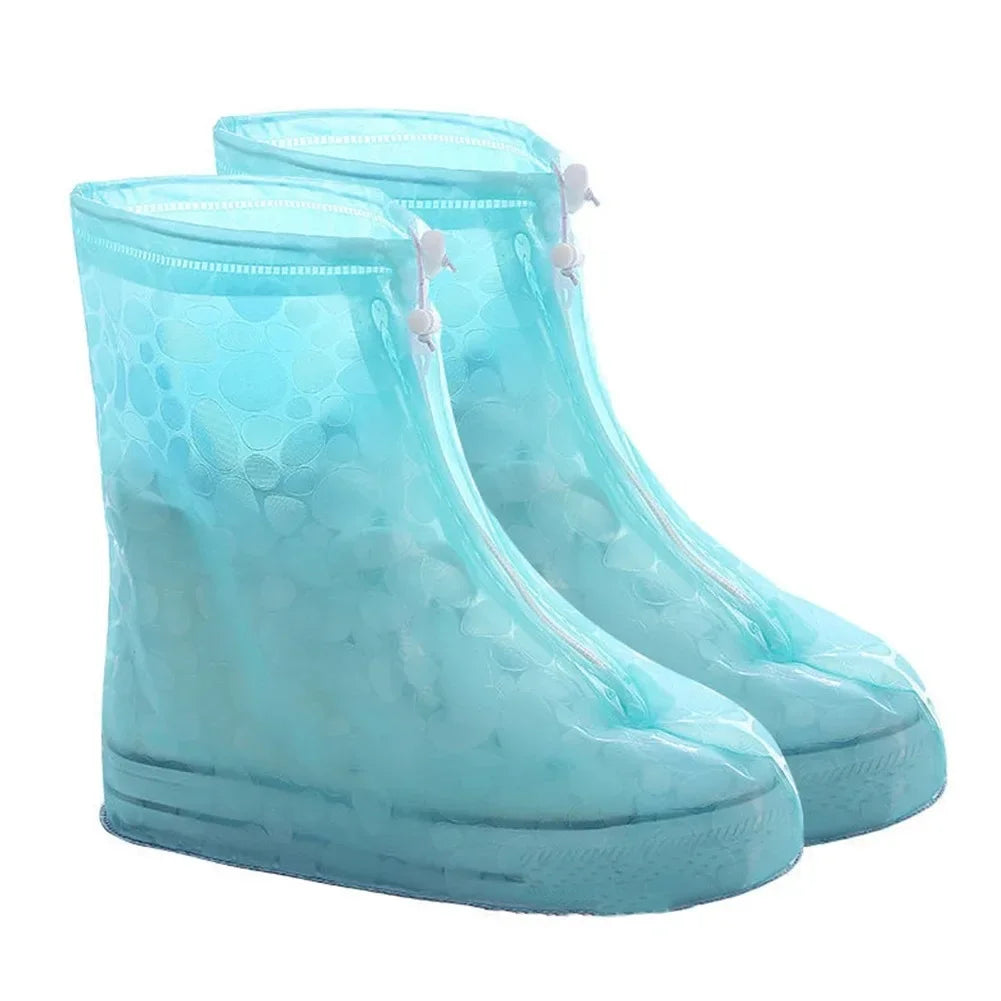 Shoes Cover Rain Waterproof Quality Thick Shoes Protectors Rain Boots PVC Non-Slip Rainy Shoe Cover Adult Kids Water proof shoes