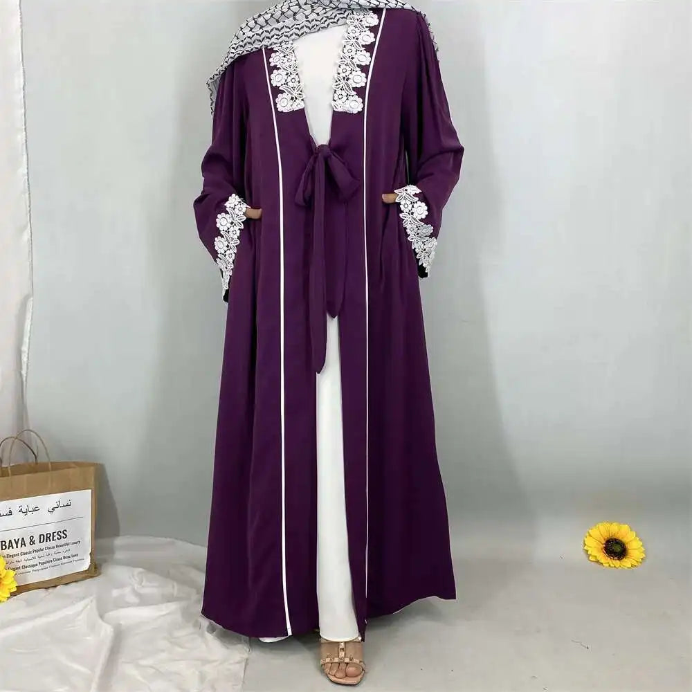 2025 Luxury Dubai Abaya Dress for Muslim Women Ramadan Eid Nida Arabia Holiday dress Jalabiya Clothing Islamic Modest Long Robe