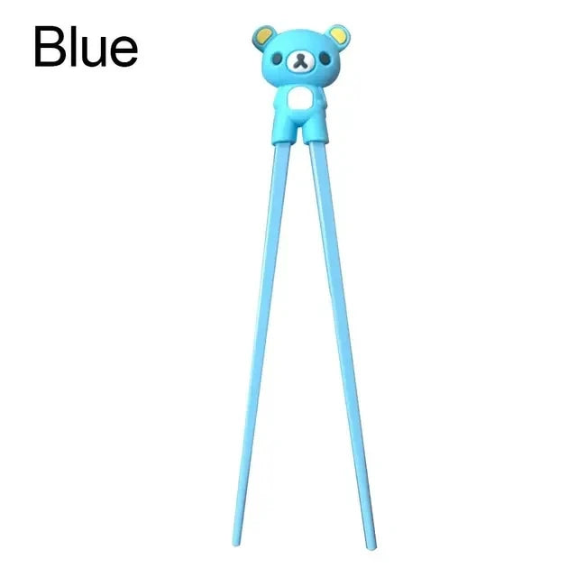 1pc Cute Bear Kids Chopsticks Toddler For Kids Learning Training Chopsticks Aids Sushi Chopsticks Learner Helper Kids Favors