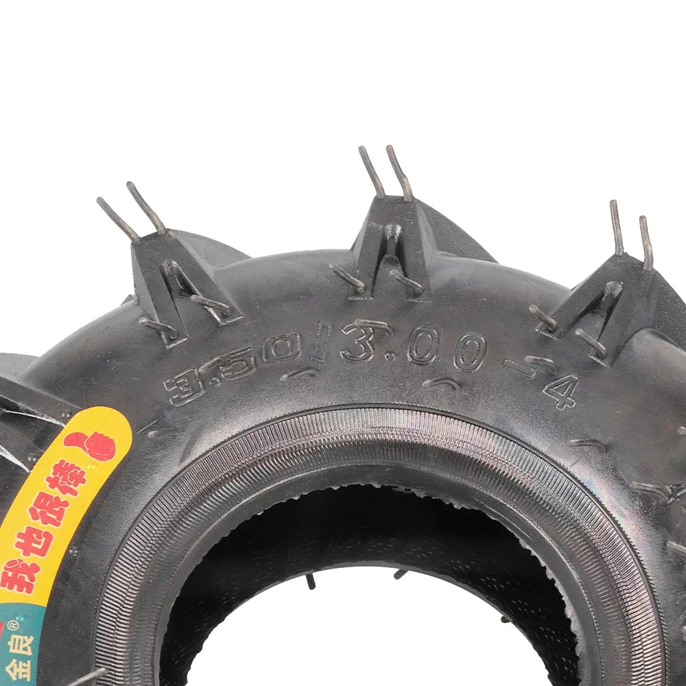 3.50/3.00-4 inches Inner Tyre & Outer Tyre Thickened Rubber Wear Resistant for Lawn Mowers Hand Trucks ATV Quad Bike Moto Parts