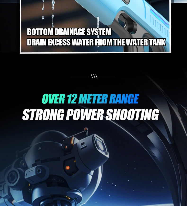 The Bestselling Children's Toy Electric Water Gun Can Spray Water Continuously Automatically Suck Up Water And Has a Long Range