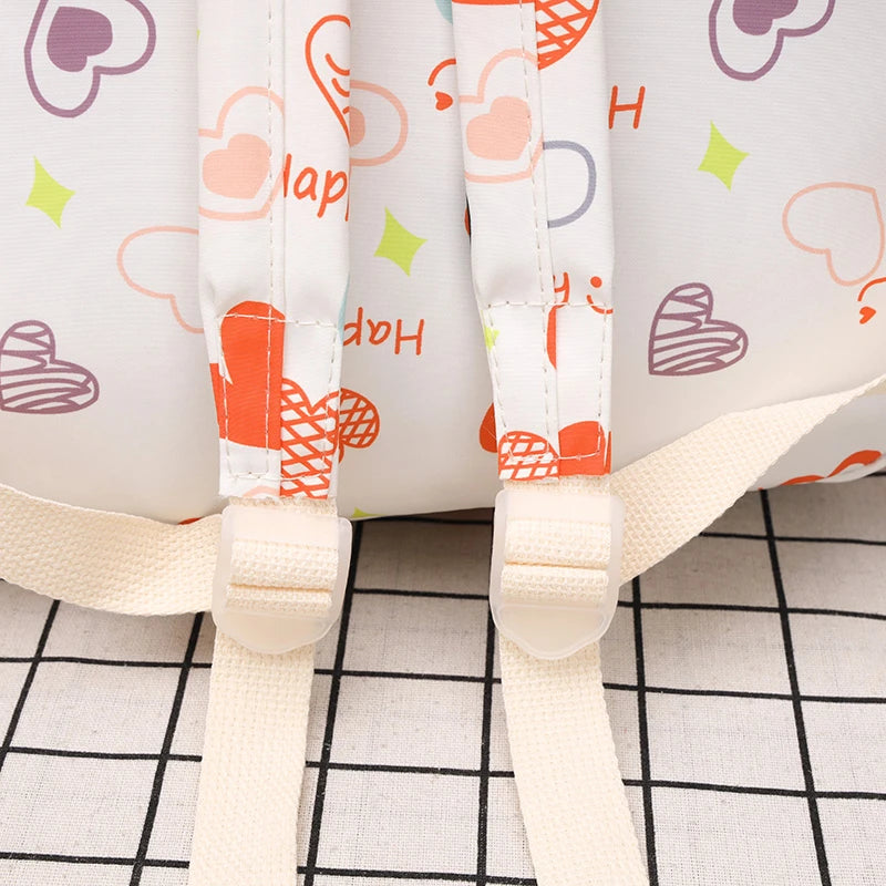 Waterproof Nylon Book Bag Teenage Large Capacity College Backpack Fashion Students School Bag Cute Travel Backbag College Bag