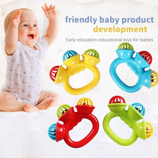 1/4PCS Newborn Hand Rattle Ball Baby Toys Grasping Hand Bell Sensory Toys Kids Safety Materials Toys for Baby Children Best Gift