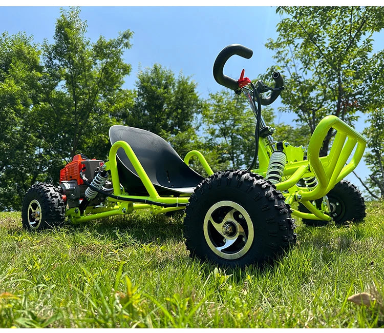 SRJOIN Off-road kart sports kart gasoline-powered mini vehicle suitable adults children track-ready small car drift adaptable